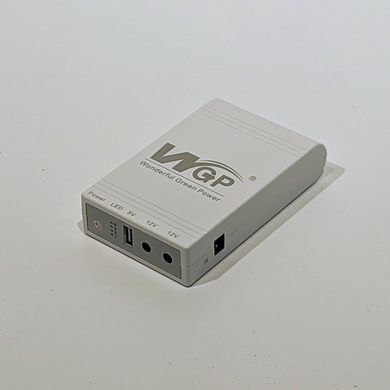 Mini DC UPS WGP WGP103C (USB 5v, 5v-12V-12v, 59.20WH/16000 mAh) White